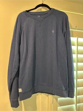 johnnie-O Slate Blue Crewneck Sweatshirt